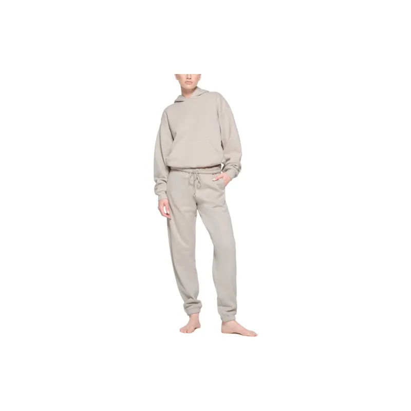 SKIMS COTTON FLEECE CLASSIC HOODIE Sweatshirt Women's STONE/Stone Color-1