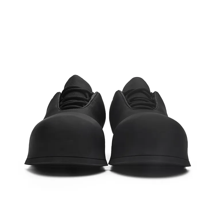 Angelmi Anti Slip Wear Resistant Low Top Casual Shoes Unisex Black-2