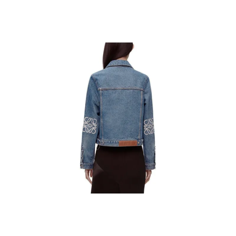 LOEWE Anagram Jacket 'Mid Blue'-3