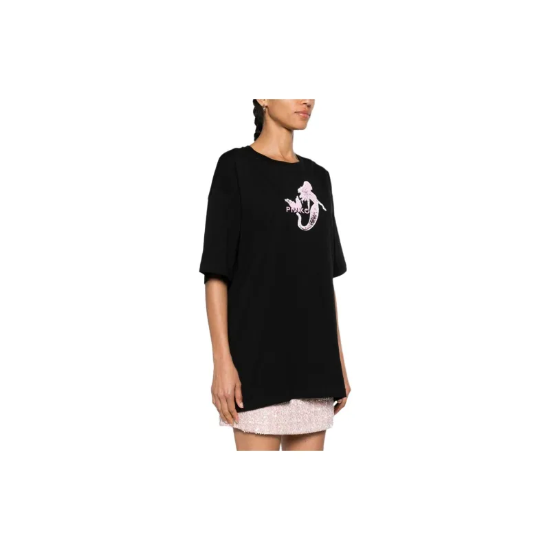 PINKO SS24 T Shirt Women's Black-2