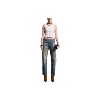 R13 Cropped Wide leg Jeans