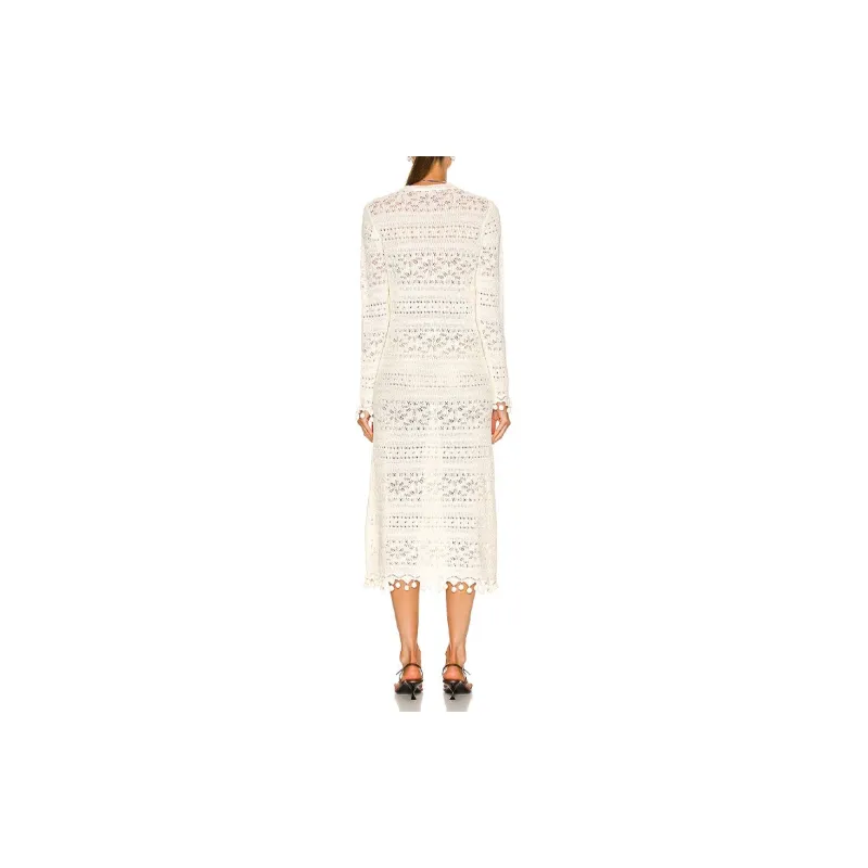 Zimmermann Long-Sleeved Dresses Women's White-2