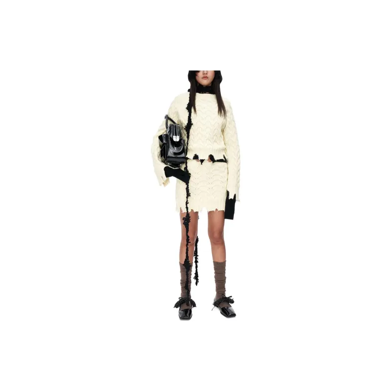 WMWM Casual Short Skirts Women's Beige Yellow-2