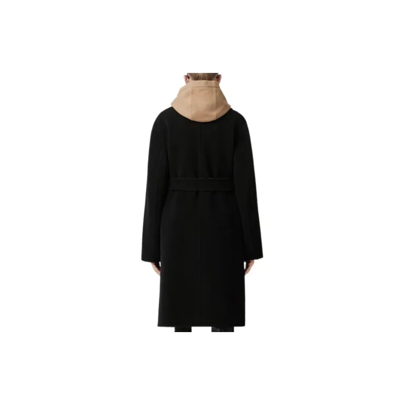 Burberry Check pattern Reversible Wool Coat-2