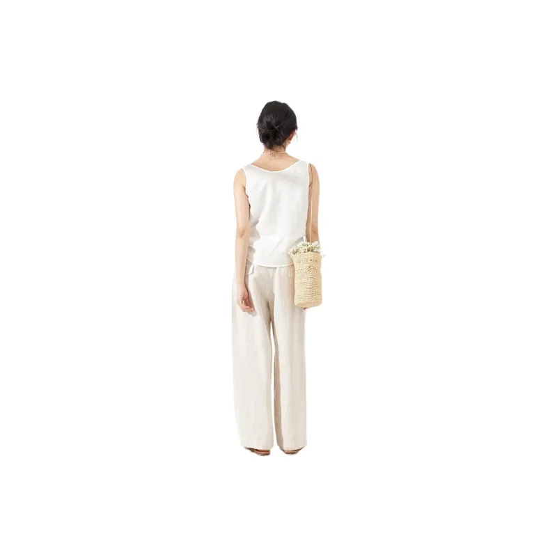 ZIMO Casual Pants Women's Hemp-1