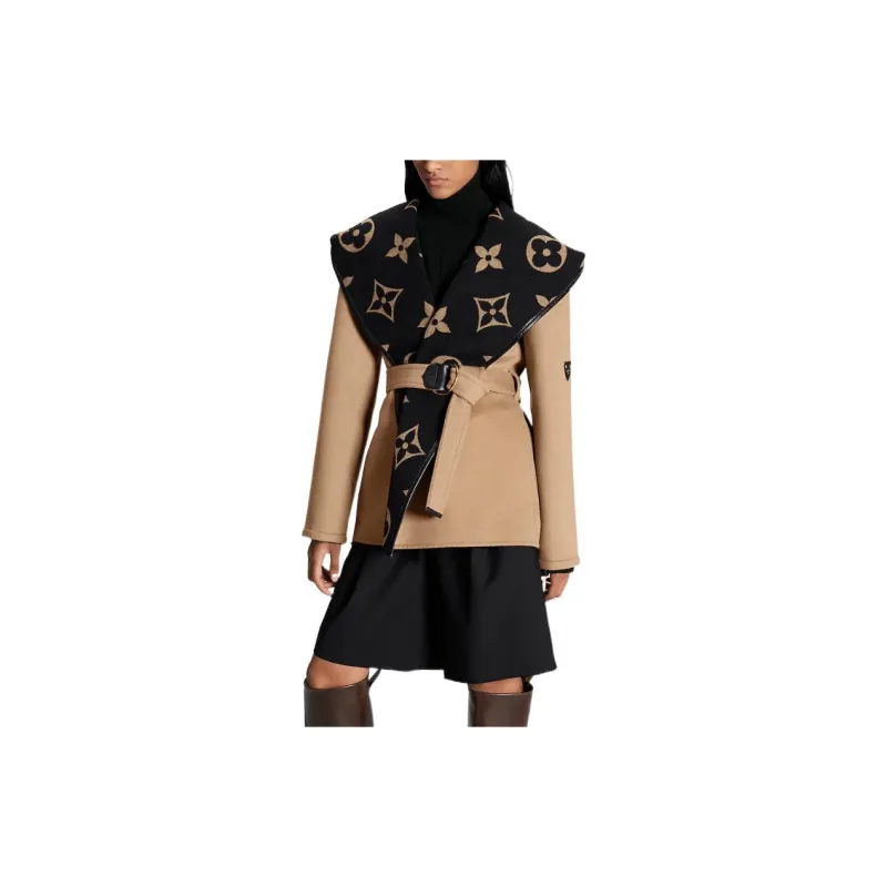 LOUIS VUITTON Coat Women's Brown-3