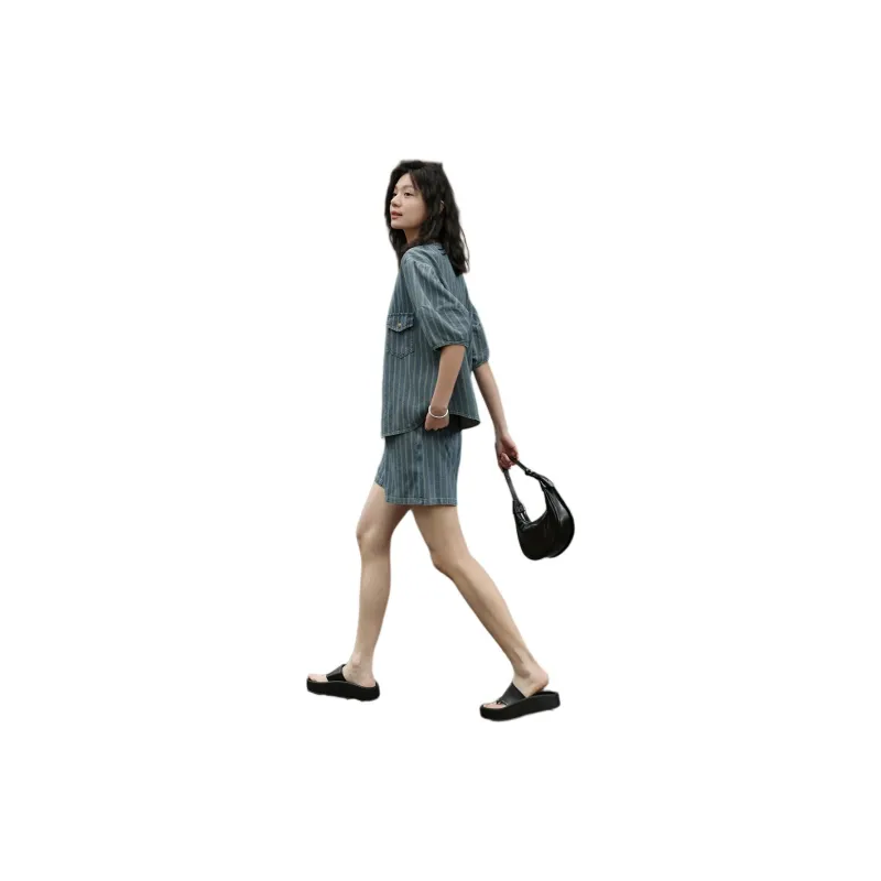【dme】 Casual Suit Women's Denim Blue-4