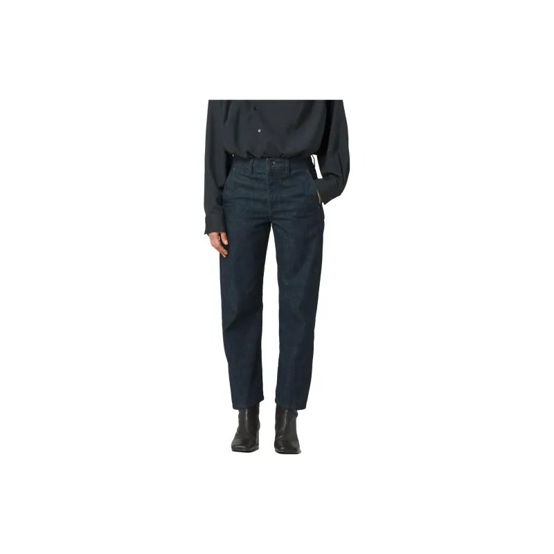 Lemaire Twisted Pants 'Denim Indigo'-3
