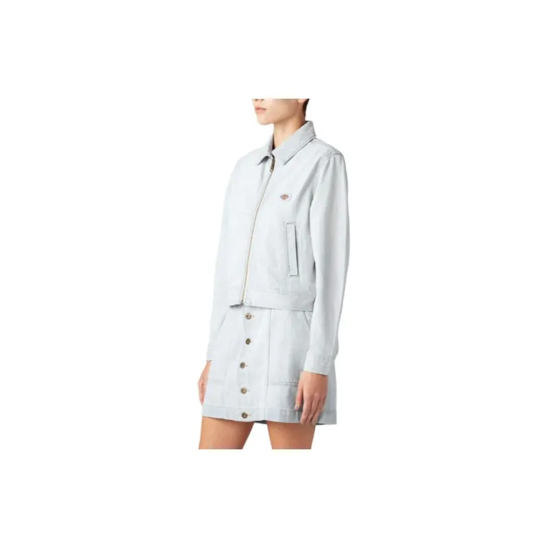 Dickies Madison Denim Denim Jacket Women's Blue-3