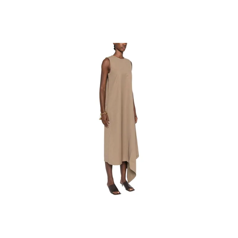 UMA WANG V Back Draped Sleeveless Dress-3