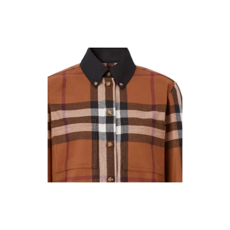 Burberry Check Printed Buttoned Shirt-5