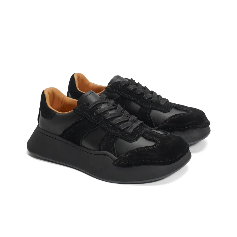 CROOKED CARD Skateboard Shoes Unisex Low Top Brown/Black-2