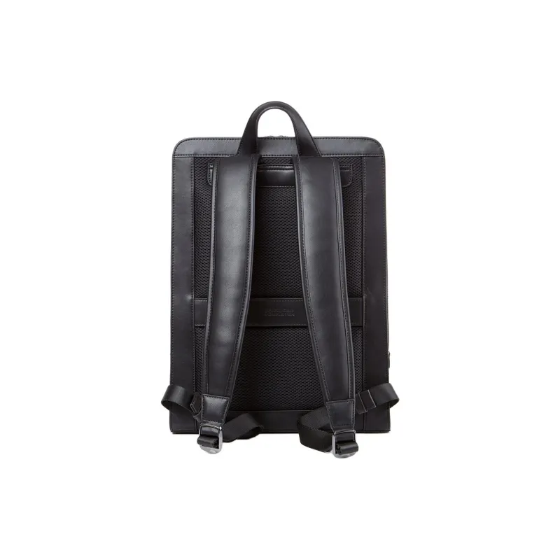 AMERICAN TOURISTER Leather Backpack Unisex Black-3