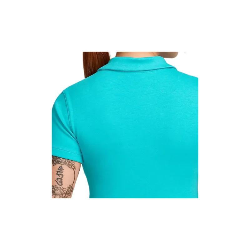 Nike Sportswear Essentials Series Polo Shirt Women's Blue Green-3