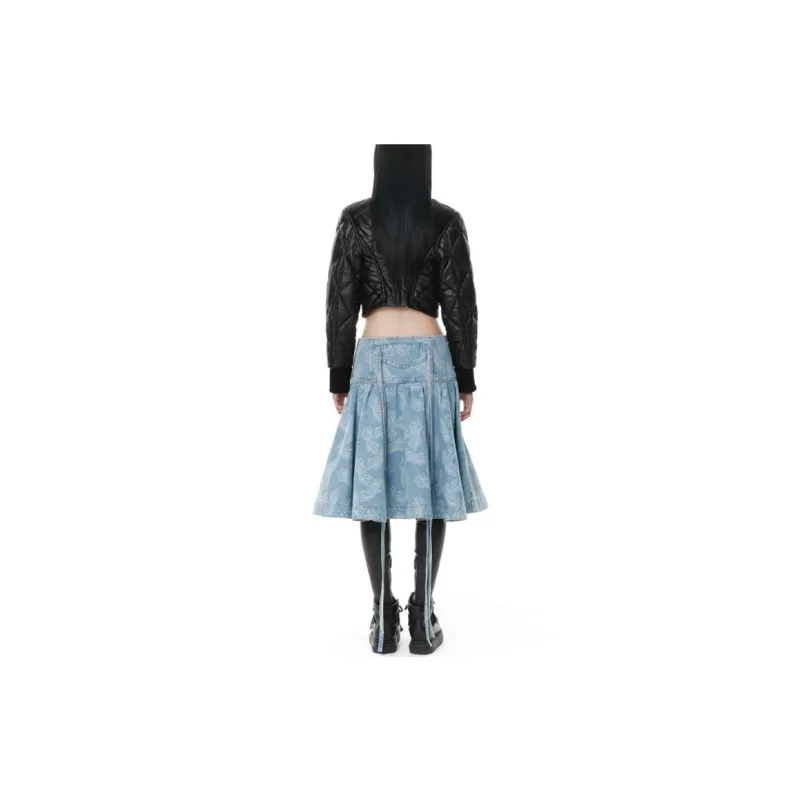 WE11DONE Casual Short Skirts Women's Blue-2