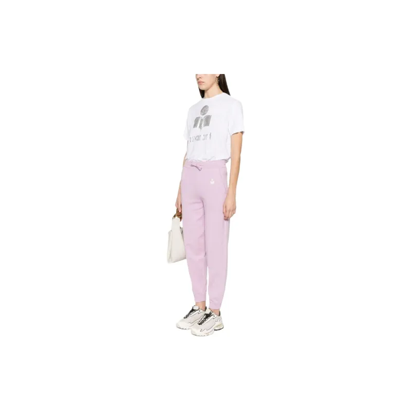 ISABEL MARANT ETOILE Zewel Logo Printed Crewneck T Shirt-2