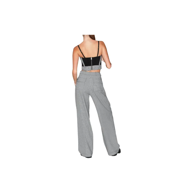 Fleur Du Mal Houndstooth pattern Trousers-2