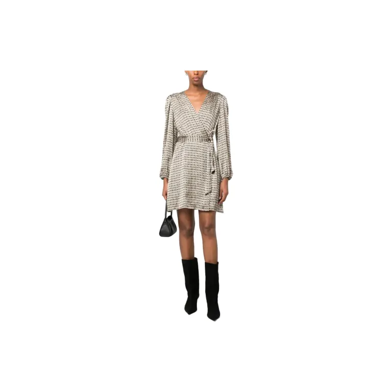 LIU·JO Geometric Pattern Wrap Dress-1