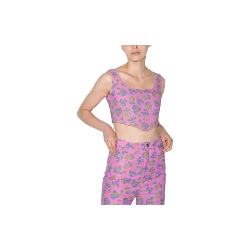 NATASHA ZINKO Floral Print Corset Top-2