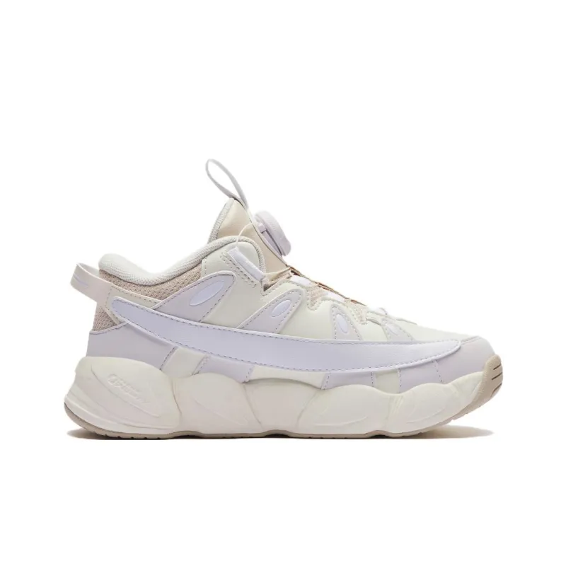 FILA KIDS Horn Slip Resistant Low Top Children's Basketball Shoes White Pink Teenagers-2