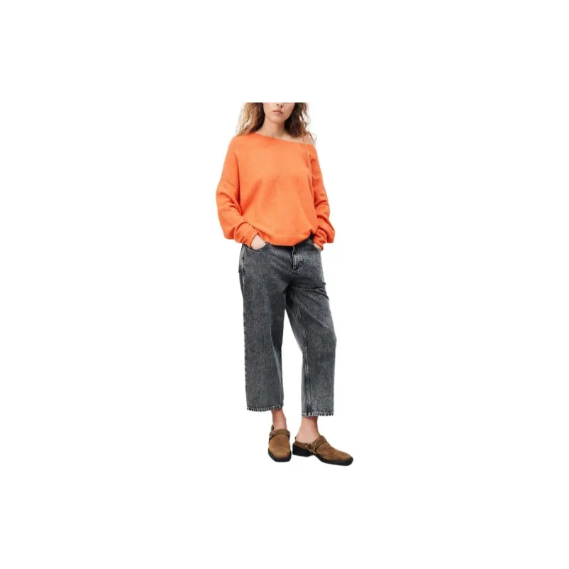 AMERICAN VINTAGE A.M FW24 Pull Femme Damsville Sweater Women's Apricot-1