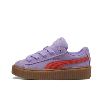 FENTY x PUMA Rihanna Fenty Creeper Phatty Abrasion Resistant Low Top Kids' Skateboarding Shoes Fuchsia Teenagers