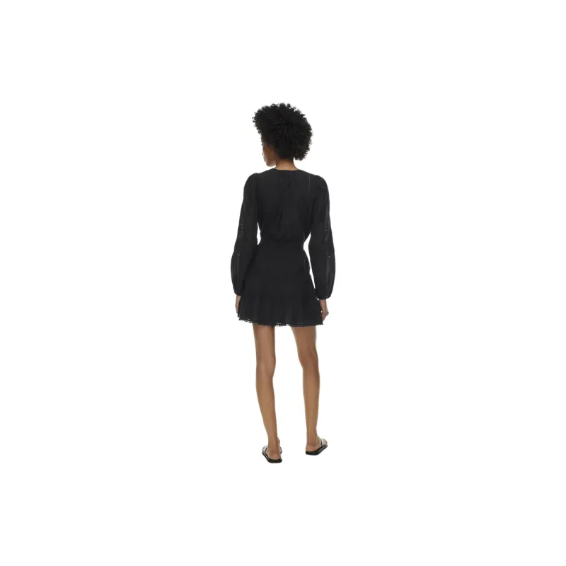 ARITZIA Little Moon Perissa Dress Long-Sleeved Dresses Women's Black-2