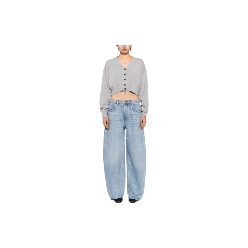 Alexander Wang Logo-embossed Cropped Cardigan-2