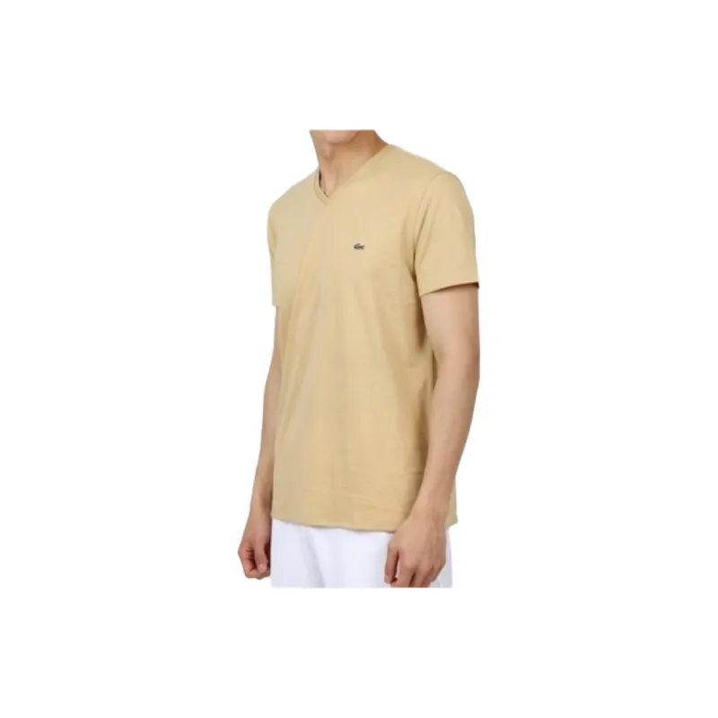 LACOSTE T Shirts Men Beige-1