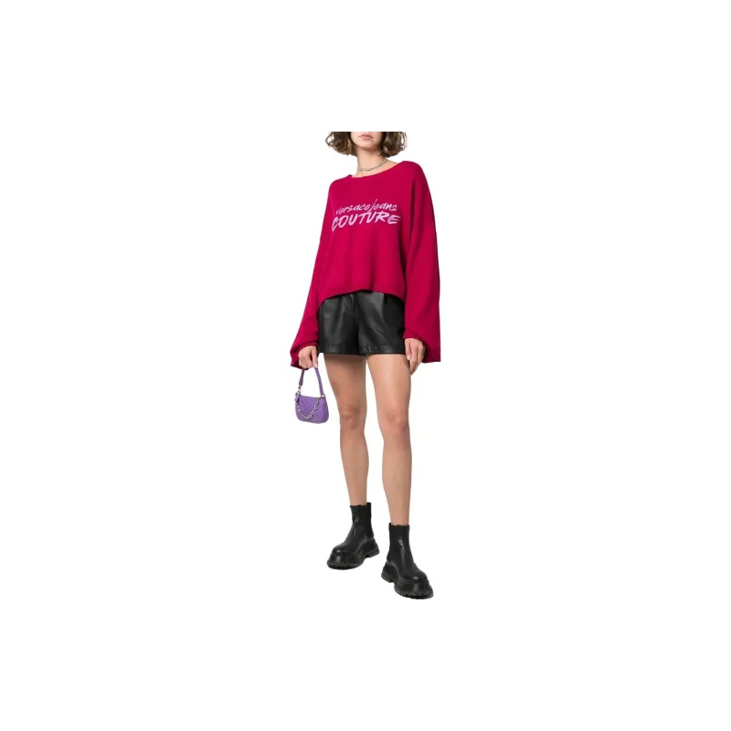VERSACE JEANS COUTURE Embroidered logo Wide sleeve Jumper-1