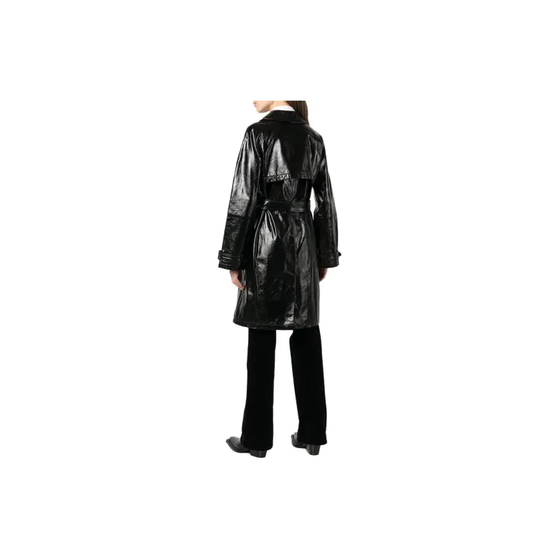 NILI LOTAN Trench Coat Women's Black-1