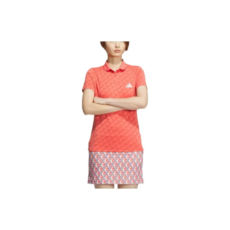 Adidas Polo Shirt Women's Orange-3