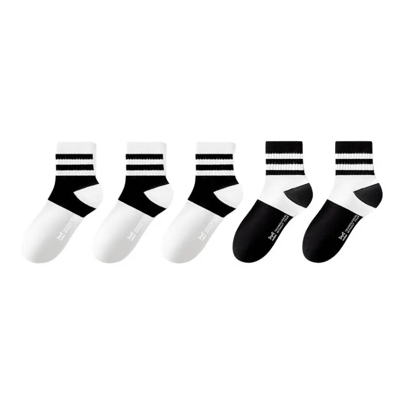 MIIOW Mid Calf Socks Unisex 5 Pack-11
