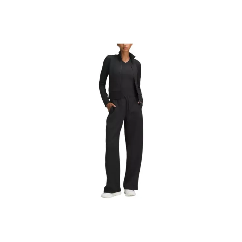 Lululemon TexturedHigh-Rise Wide-Leg Track Pant Regular Casual Pants Women's-2