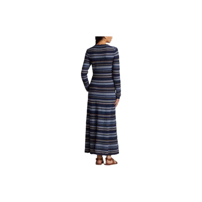 Polo Ralph Lauren SS24 Long-Sleeved Dresses Women's Multicolor-2
