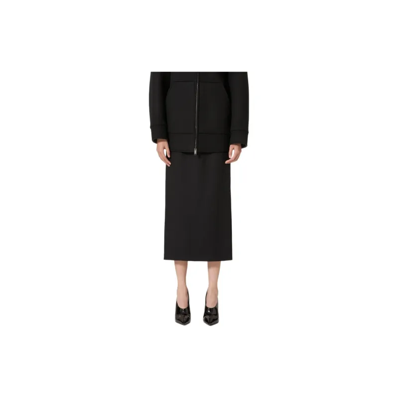 Valentino Grisaille Striaght Hem Midi Skirt-1