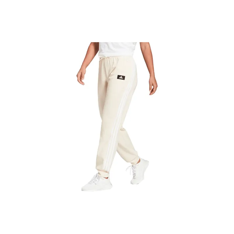 Adidas Knitted Sports Pants Women's Beige-3