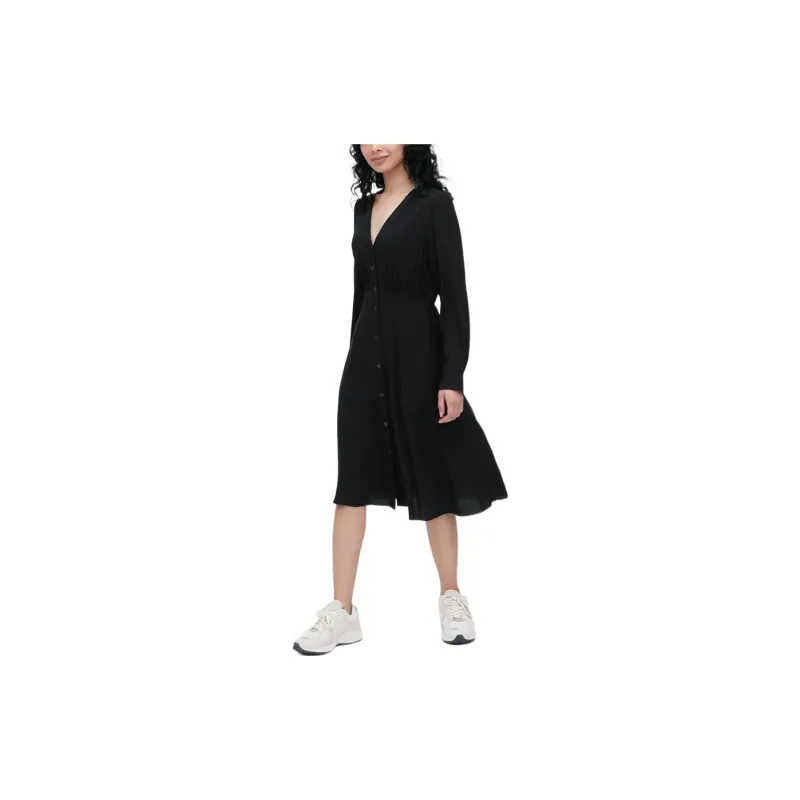 UNIQLO Long-Sleeved Dresses Women's Black-1