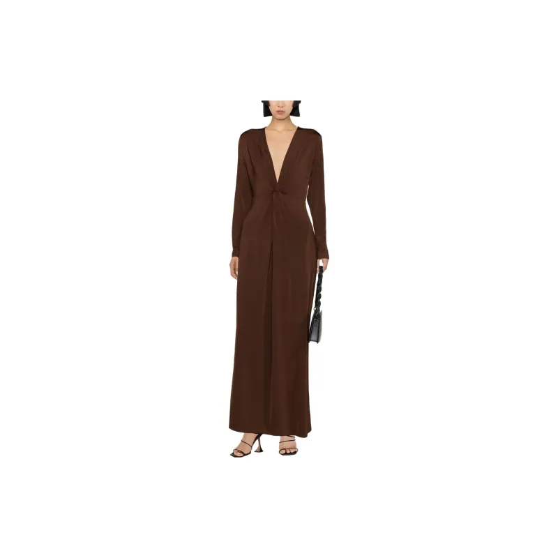 Reformation Long-Sleeved Dresses Women's Brown-1