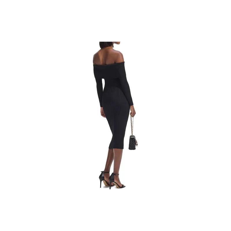 Self portrait Long Sleeved Dresses Women's Black-2