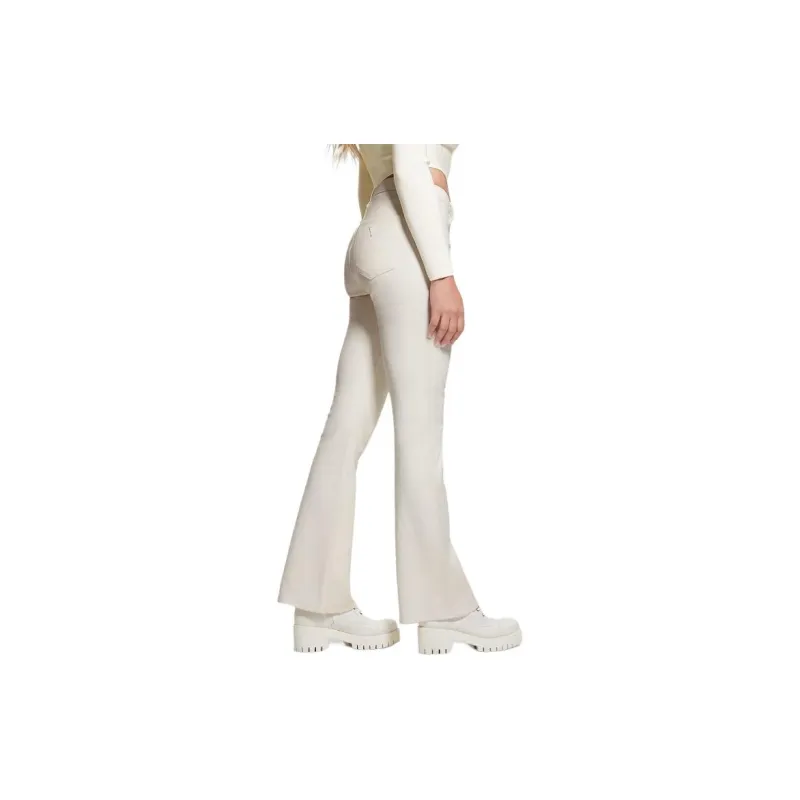 GUESS Sexy Flare Jeans Jeans Women's White-4
