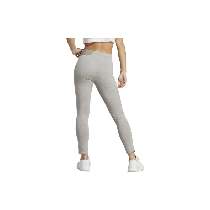 Adidas Women's Essentials 3 Stripes High Waisted Single Jersey Leggings Medium Grey Heather/White-3