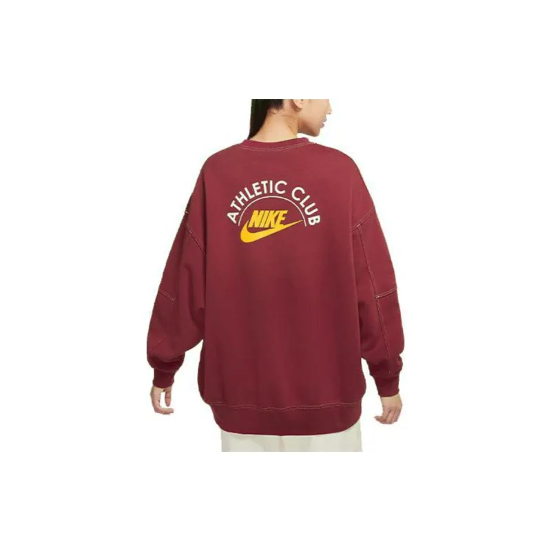 Nike Sweatshirts Women's Rush Brown Red-4