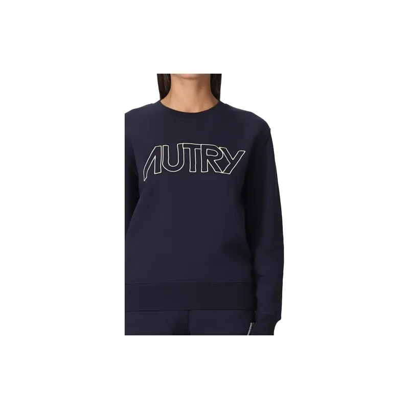 AUTRY Logo Embroidered Crewneck Sweatshirt-3