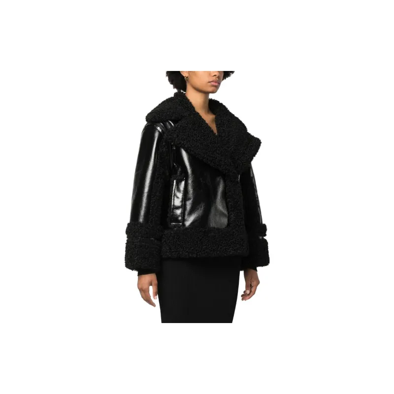 KARL LAGERFELD / Karl Lagerfeld Jeans Notched collar Faux shearling Jacket-3