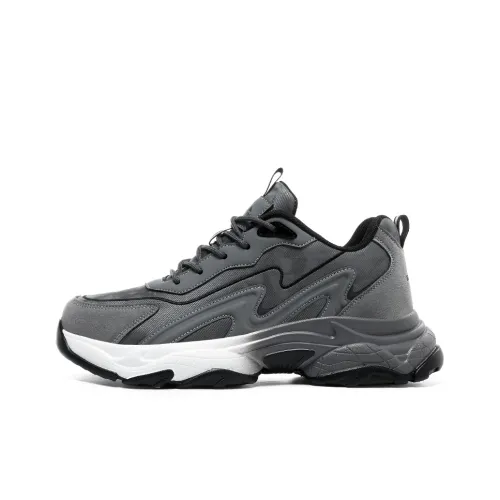 MUSNODO Warm Wear Resistant Breathable Slip Resistant Low Top Chunky Sneakers Men's
