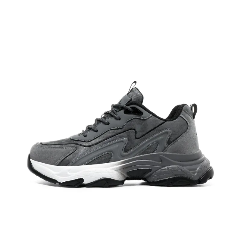 MUSNODO Warm Wear-Resistant Breathable Slip-Resistant Low-Top Chunky Sneakers Men's-0