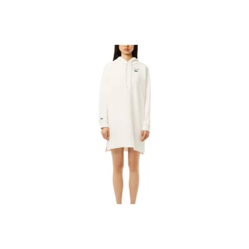 LACOSTE Long Sleeved Dress Women's White-1