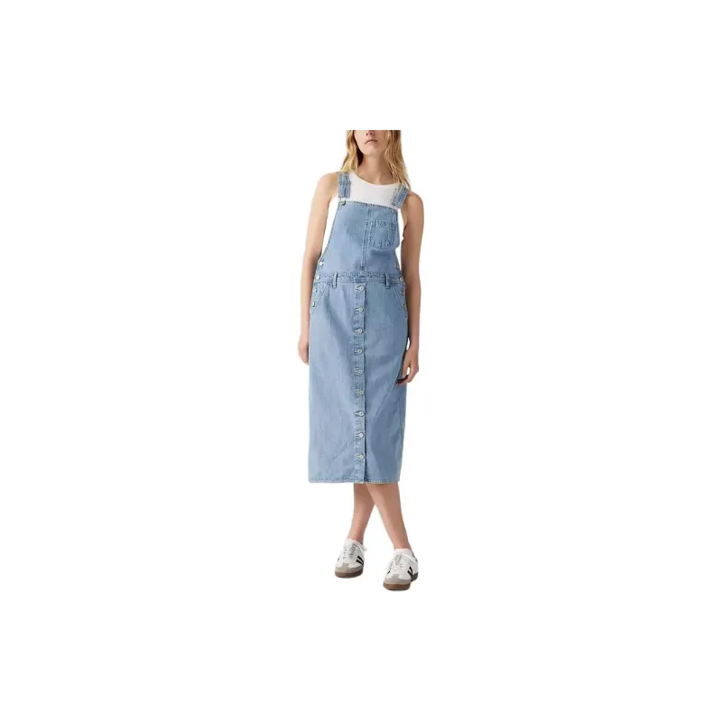Levi's Sleeveless Dress Women's Blue-4