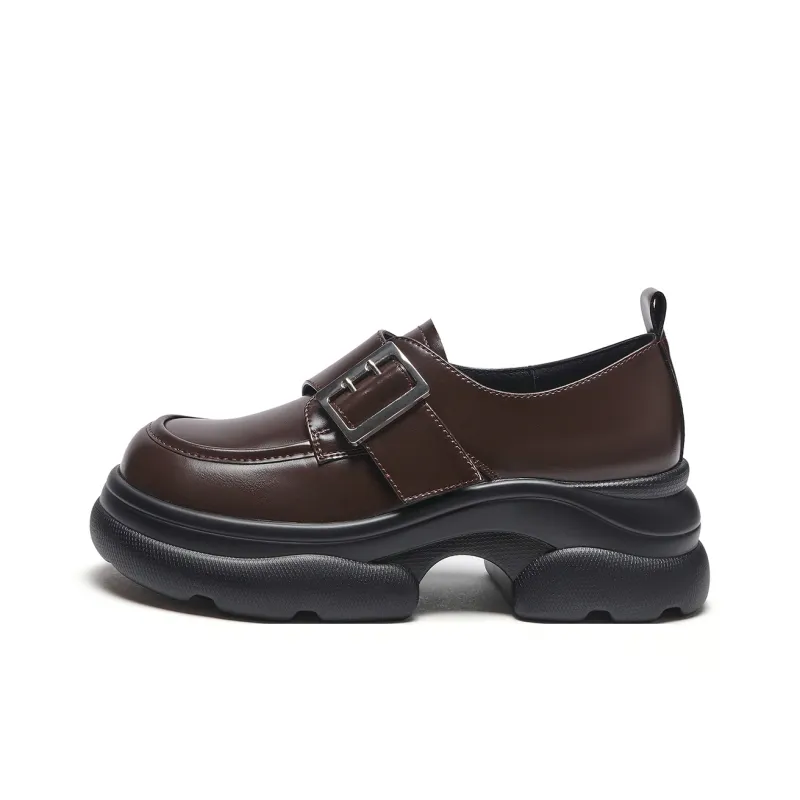 Hotwind Loafers 6cm Women's Brown-0